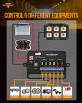 Garage Sale AR-600 RGB SWITCH PANEL WITH APP, TOGGLE/ MOMENTARY/ PULSED MODE SUPPORTED