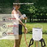 Camplux AY132MAXP Portable Propane Water Heater, Pump Stand Kit