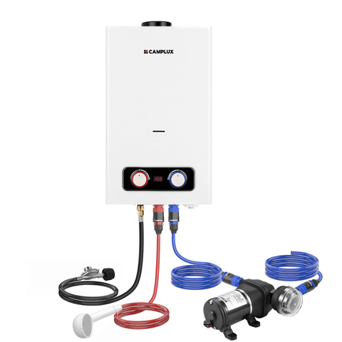 Camplux BD264P120 Propane Outdoor Water Heater Pump Kit