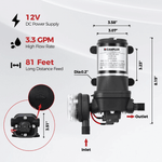 Camplux BD264P120 Propane Outdoor Water Heater Pump Kit