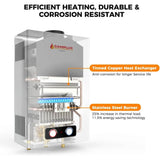 Camplux BD422C On Demand Water Heater Propane With Rain Cap