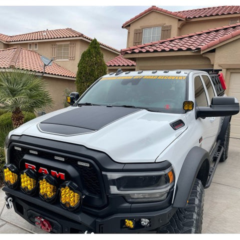 Dodge Ram HD 5th Gen (2019 to Present) LensunSolar 100W Hood Solar Pan ...