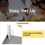 CAMPLUX Portable Camping Stove with Legs 2 Burner Gas Grill Butane BBQ Stove