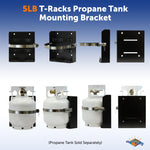 Flame King® T-Racks™ 5lb Propane Tank Mounting Brackets Strap Campervan Overland Vehicles