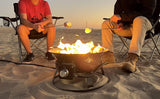 Flame King Outdoor Portable Propane Gas 19″ Fire Pit Bowl with Self Igniter Cover Carry Straps