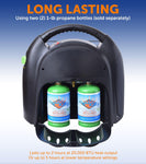 Flame King Portable Heater 20,000 BTU Propane Gas Tank Space Radiant Indoor & Outdoor