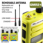 2 PACK - Rugged GMR2 PLUS GMRS and FRS Two Way Handheld Radios