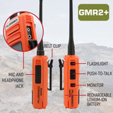 2 PACK - Rugged GMR2 PLUS GMRS and FRS Two Way Handheld Radios