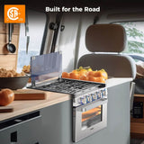 Camplux 17" RV Oven W/3 Burners Cooktop